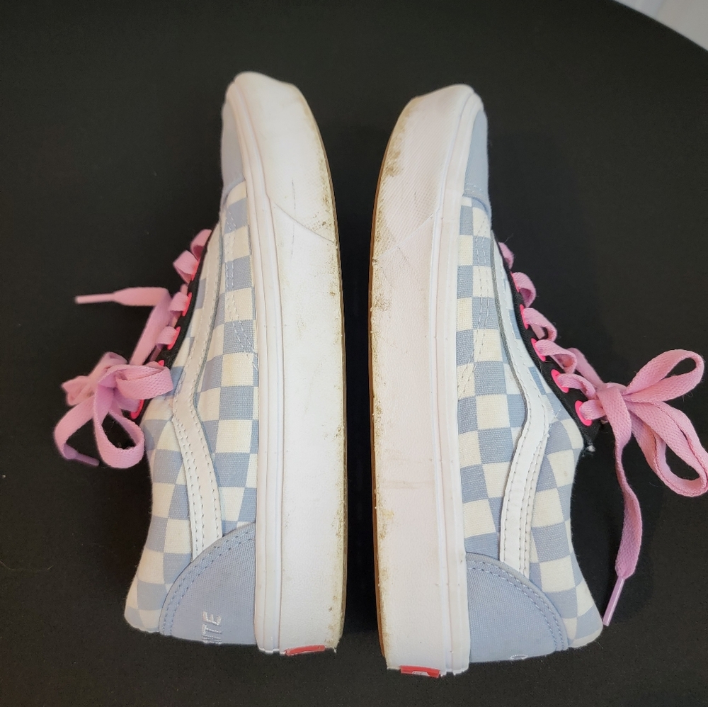 Vans Custom Ward Gray Dawn Checkerboard Sneakers Shoes Women's 5 - Picture 4 of 9